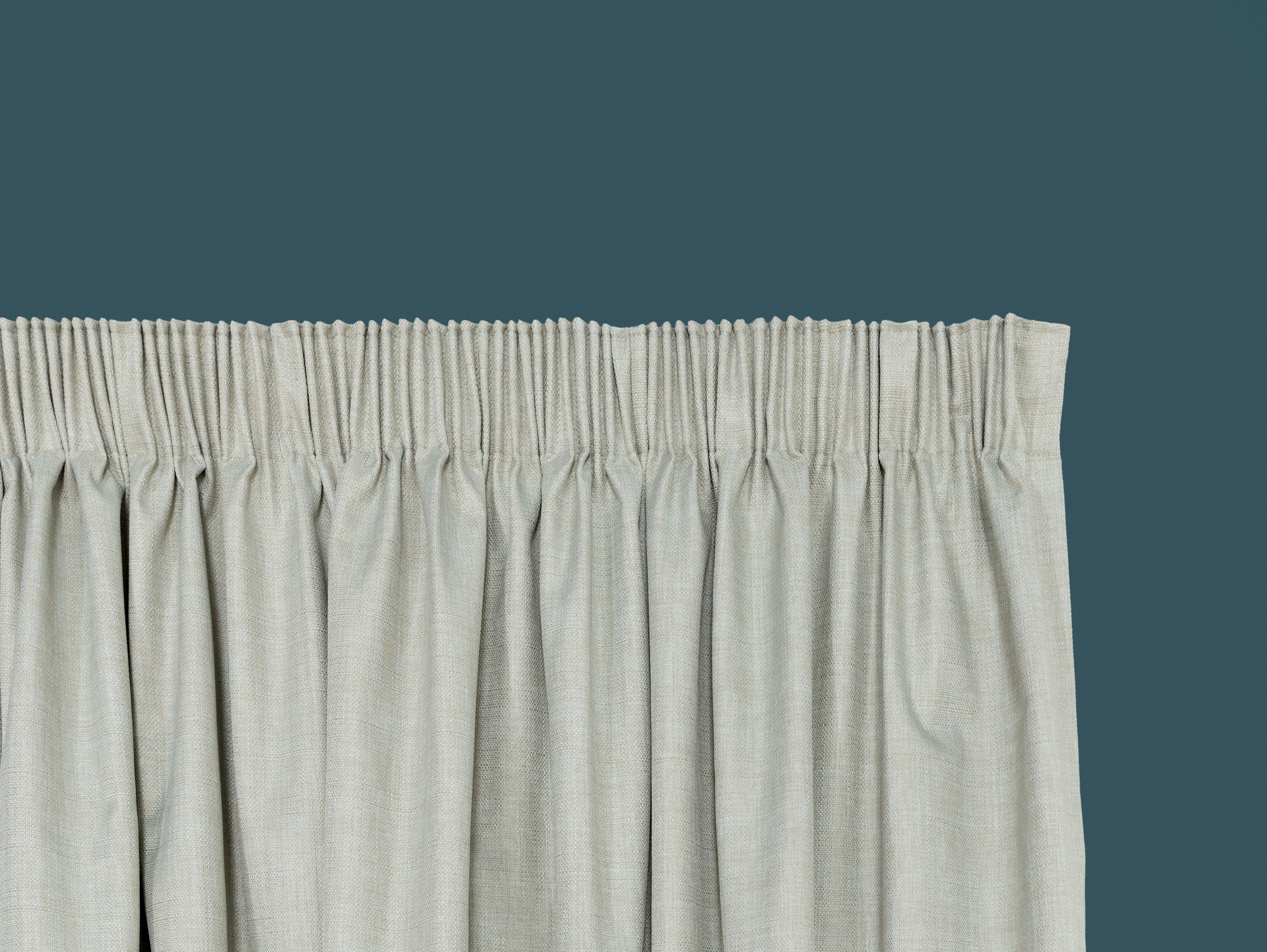 Nevis Blockout Pencil Pleat Curtains - Seagrass - Image 3